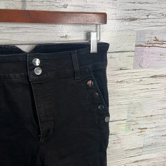 Joe's Jeans Flawless The Georgia High Rise  Button Skinny black size 29 - Picture 4 of 9